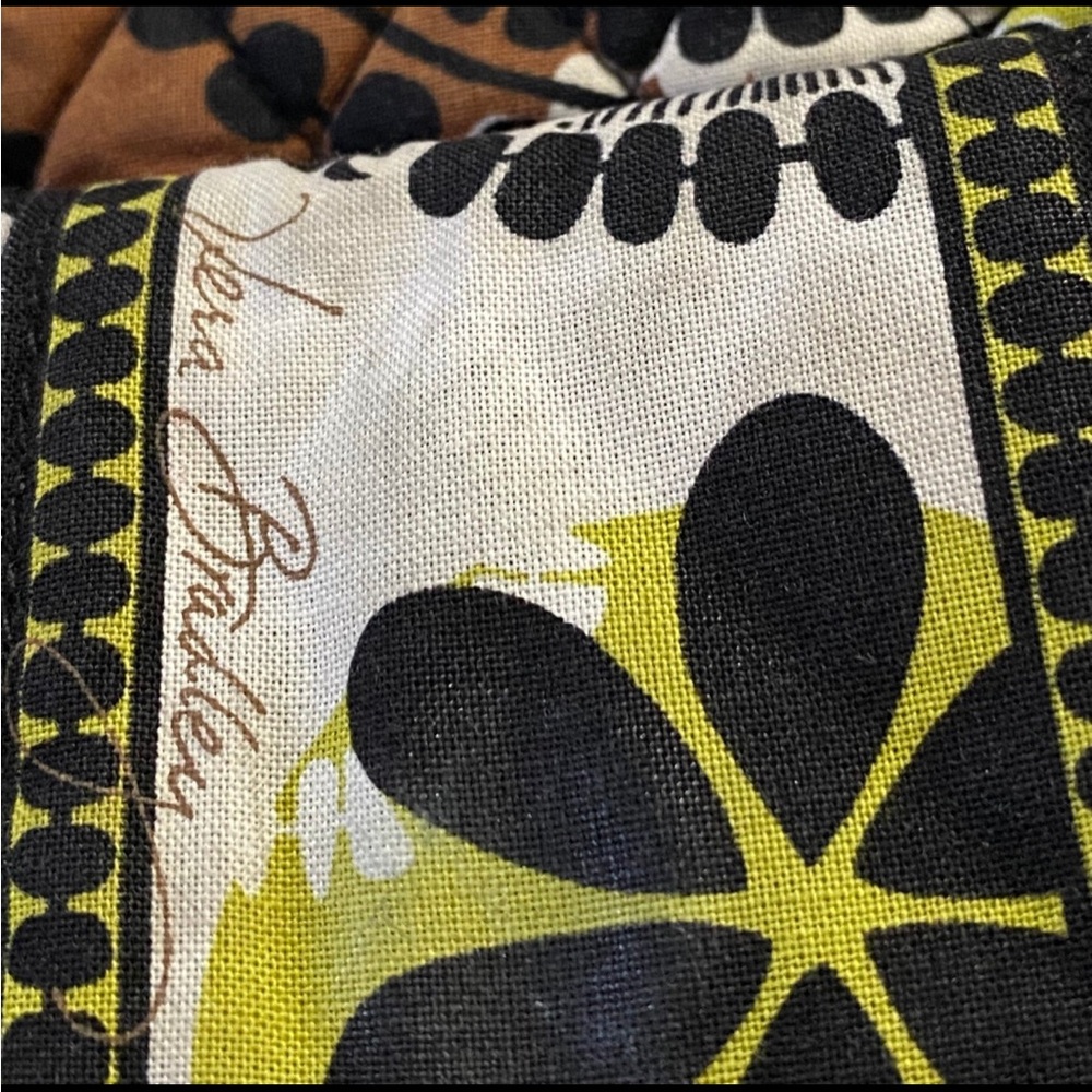 Vera Bradley Crossbody Bag Brown Green Black Quilted Boho Y2K Festival Granola - Picture 11 of 11